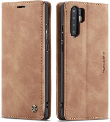 Produktbild von Huawei P30 Pro Hülle, LaimTop Retro Kunstledertasche TPU Innere, Kartenfächer, Magnetverschluss, Klapphülle mit Standfunktion Schutzhülle für Huawei P30 Pro Braun