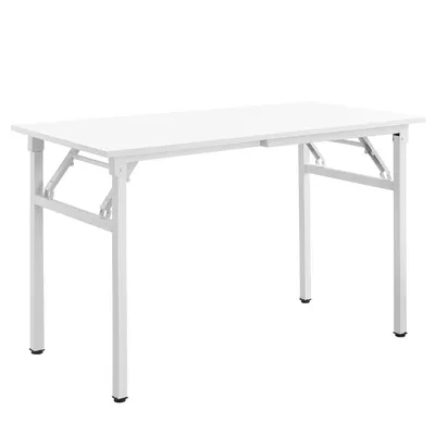Immagine prodotto di In And OutdoorMatch tavolo da pranzo Tressie - scrivania - 120 x 60 x 75 - 76,4 cm - pieghevole - regolabile - bianco - design moderno