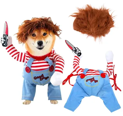 Image de Costume de chien - Poupée effrayante - Taille M