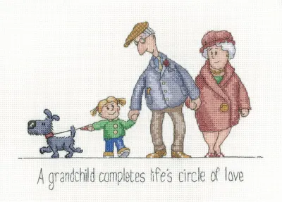 Immagine prodotto di Set per punto croce Heritage Aida "Circle of Love", schema contato, GYCL1620-A, 23x16cm