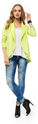 Produktbild von Damen Blazer Jacke; Limette L/40