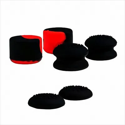 Produktbild von NACON Caps-Set fr Xbox Series X/S Controller, verschiedene Gren, 6 Stck, Schwarz-Rot