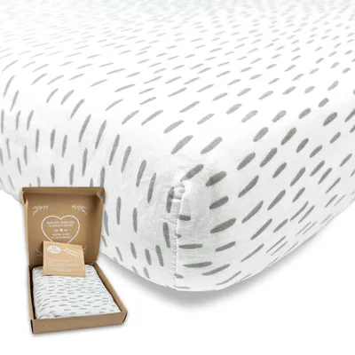 Produktbild von 2er Set Spannbettlaken für Baby aus Baumwolle 70x140 cm auch für 120x60, 140x70 - Spannbetttücher für Kinderbett, Babybett, Gitterbett