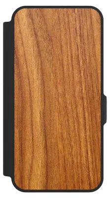 Produktbild von NIVOCASE Klapphülle für Samsung Galaxy A57 5G  Handyhülle aus Kunst Leder NIVOflip schwarz Holz Holzoptik Lärche