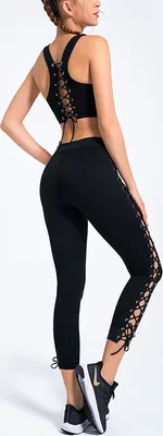 Produktbild von 3/4-Sport-Set mit Schnürung, schwarz S