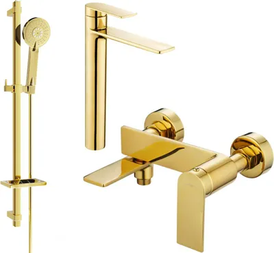 Immagine prodotto di Mexen Zero DQ40 set da bagno, dorato - 7113DQ40-50