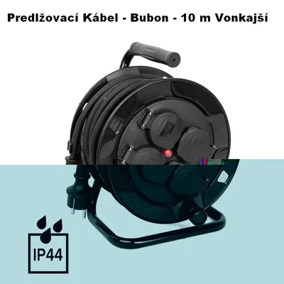 Obrázok produktu pre Predlžovací kábel BUBON 10 m - vonkajší LE- SL-016-1