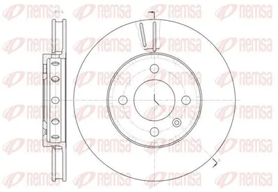 Produktbild von 2x REMSA Bremsscheibe 61484.10 vorne für VW up! Schrägheck (121 122 BL1 BL2)