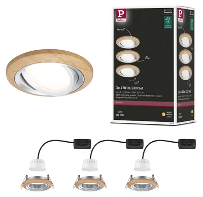 Produktbild von Paulmann LED Einbauleuchte Lanati 3er-Set