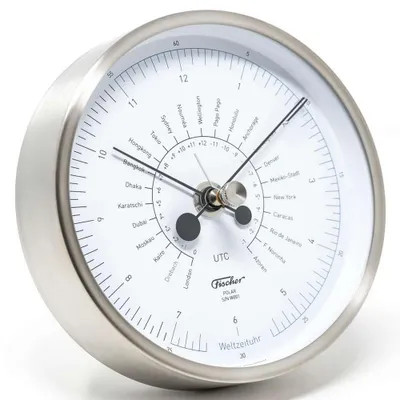 Produktbild von Fischer - 1608W-01 - POLAR Weltzeituhr 133mm