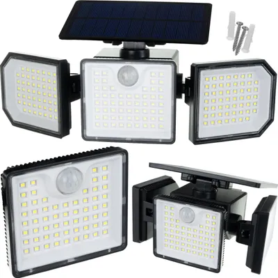 Obrázok produktu pre Solárne osvetlenie – 167 LED s PIR senzorom pohybu a súmraku, 500 lm