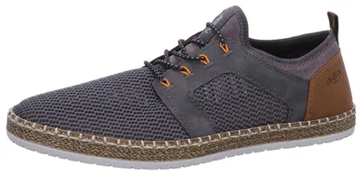 Produktbild von Rieker Herren Slipper Sneaker mit Gummizug und Strukturoberfläche B5252, Größe:42 EU, Farbe:Grau