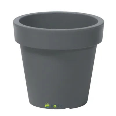 Produktbild von Blumentopf Übertopf Blumenkübel 40 cm x 36,1 cm Grauer Stein Pflanzkübel Pflanztopf Kunststoff