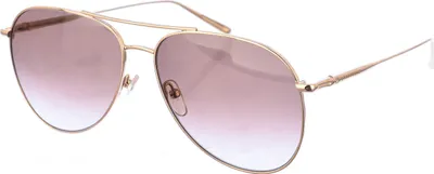 Image de Longchamp LO139S Lunettes de soleil style pilote en métal pour femme