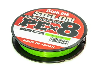 Produktbild von Sunline Siglon PE X8 Light Green 150m - Geflochtene Angelschnur, Durchmesser/Tragkraft:0.296mm / 22.0kg