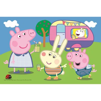 Produktbild von TREFL Puzzle Peppa Pig: Camping 54 Teile