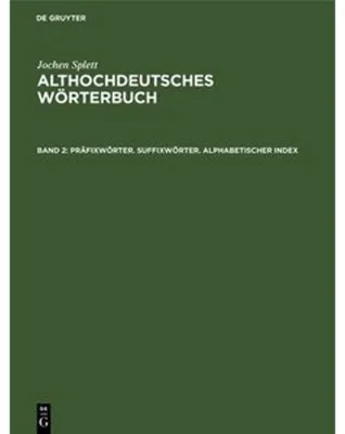 Obrázok produktu pre Präfixwörter. Suffixwörter. Alphabetischer Index