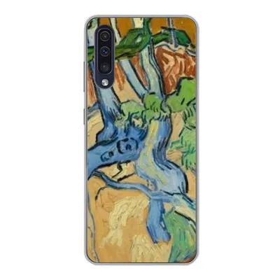 Produktbild von MuchoWow® Handyhülle Schutzhülle Hülle für Samsung Galaxy A30s Baumwurzeln - Vincent van Gogh Silikon Softcase Handy Hülle - Karteninhaber