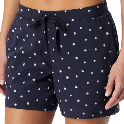 Produktbild von Schiesser Mix & Relax Schlafanzug Hose Weiche Single Jersey Qualität, Glatter Bund mit Bindeband, Seitliche Taschen für Komfort dunkelblau 38