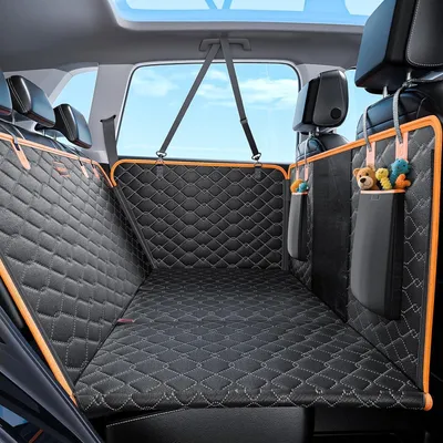 Obrázek produktu pro Podložka do auta pro psy, zadní sedadlo, 132x63 cm, voděodolná, odolná proti poškrábání, protiskluzová, 4 v 1