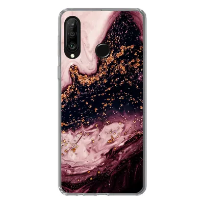 Produktbild von MuchoWow® Handyhülle Schutzhülle Hülle für Huawei P30 Lite Marmor - Natursteine - Mineralien Silikon Softcase Handy Hülle - Handyhülle
