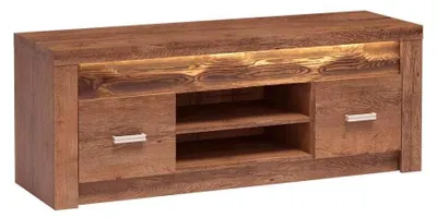 Produktbild von Masseno TV-Schrank ZERI 137 cm Fernsehschrank mit  Schubladen und 2 Türen TV-Lowboard für Wohnzimmer Modern 137x42x53 cm Braun