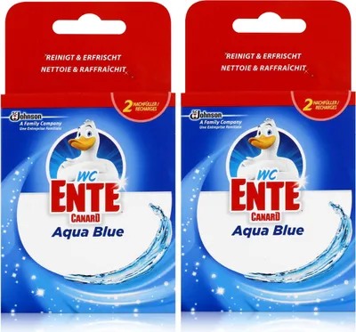 Produktbild von WC Ente Nachfüller für Einhänger Aqua Blue 2x40g WC-Stein (2er Pack)