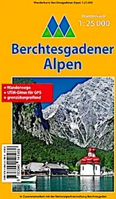 Produktbild von Wanderkarte Berchtesgadener Alpen 1 : 25 000