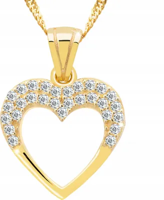 Immagine prodotto di Collana in oro con ciondolo a forma di cuore, amore del cuore, ARGENTO 925