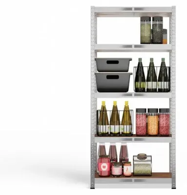 Produktbild von G7030 Metall-Garagenregal, 5 Regalböden, 150 x 30 x 70, verzinkt