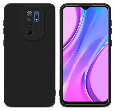 Produktbild von Cadorabo Hülle für Xiaomi RedMi 9 Schutz Hülle in Schwarz TPU Silikon Etui Case Handyhülle