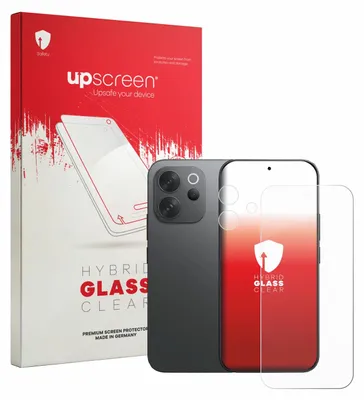 Produktbild von upscreen Schutzglas für Vivo V70 (Display+Kamera) Schutzfolie Panzer Folie Glas Display Schutz klar