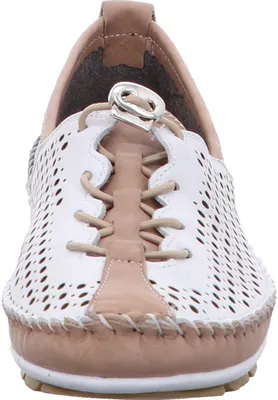 Produktbild von Gemini Damen Ballerina Slipper Mokassins Schnürung 003138-01, Größe:37 EU, Farbe:Grau