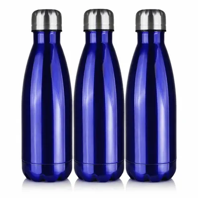 Produktbild von Edelstahl Thermosflasche 3 Set Trinkflasche Isolierflasche Wasserflasche Outdoor