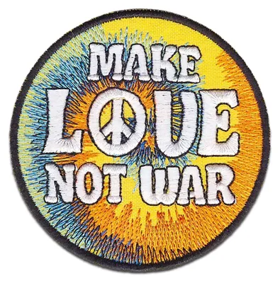Obrázok produktu pre Záplata / nažehľovačka - Make Love Not War Peace Peace - Záplata Nažehľovacie nášivky Na nažehlenie Aplikácia Záplaty Záplaty
