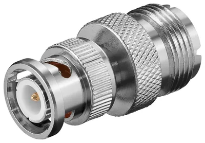 Immagine prodotto di goobay BNC Stecker auf UHF Kupplung mit goldkontakten (BulK)
