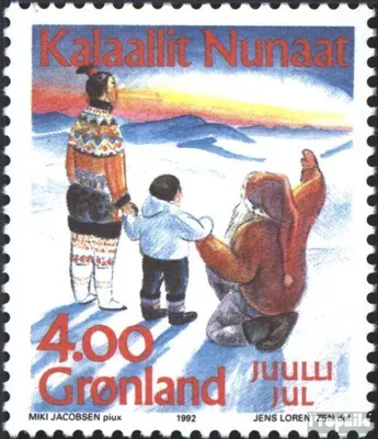 Produktbild von Briefmarken Dänemark - Grönland 1992 Mi 229 (kompl.Ausg.) postfrisch Weihnachten