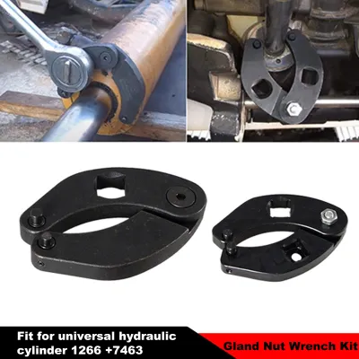 Produktbild von Verstellbarer Stopfbuchsenschlüssel-Satz 1266 + 7463 Schraubenschlüssel-Werkzeugsatz für Hydraulikzylinder