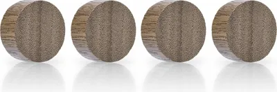 Produktbild von Magnetoplan Design Magnets Wood Series - Circle Ø30 - Walnuss - 4Stk