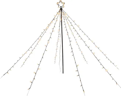 Produktbild von LED Lichterpyramide mit 200 LED und Timer ca. 1,5 m hoch