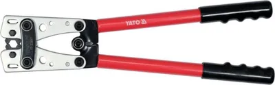 Produktbild von YATO Crimpzange zum Vercrimpen von Kabelenden und Kabelschuhen 6-50mm2