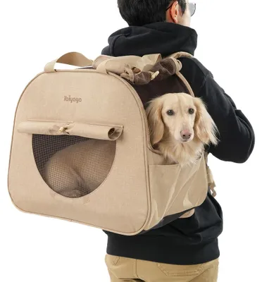 Produktbild von Ibiyaya Loafer Rucksack für Dackel Corgi Katzen liegend ergonomisch