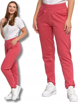 Obrázok produktu pre DÁMSKE NOHAVICE MORAJ s rovným strihom Ružové Classic Smooth XL