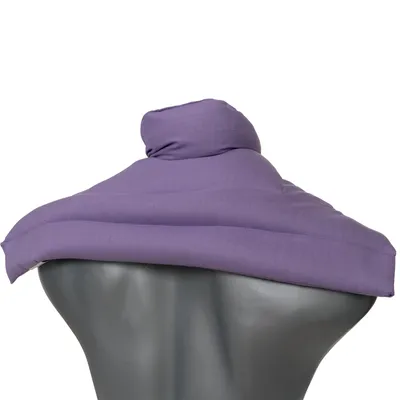 Produktbild von Johanniskernkissen Schulter & Nackenkissen mit Kragen für Nacken, Rücken, Schulter - Körnerkissen als Wärmekissen (flieder, Johannisbeerkerne)
