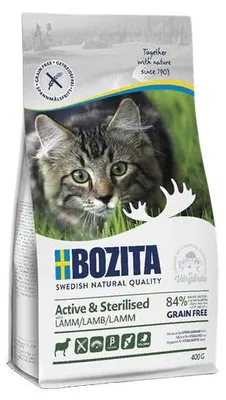 Produktbild von Bozita - Trockenfutter Katze - Active & Sterilised Grain free mit Lamm - 10 kg