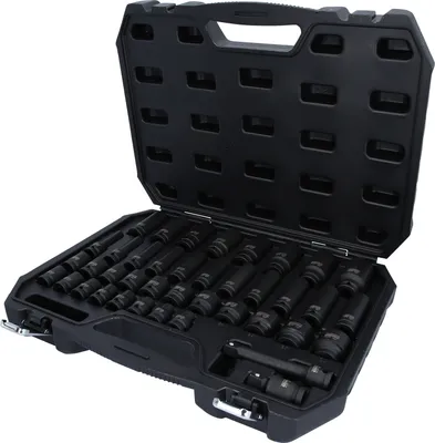 Produktbild von KS Tools 515.0065, Steckschlüssel-Satz, 1/2", 40 Kopf/Köpfe, Chrom-Molybdän-Stahl, ISO 1174, DIN 3129, ISO 2725-2, DIN 3121, 8 kg