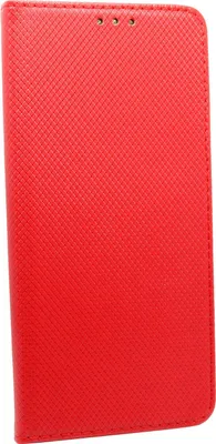Produktbild von Elegante Buch-Tasche Hülle Smart Magnet kompatibel mit MOTOROLA MOTO E40 Leder Optik Wallet Book-Style Cover Schale in Rot