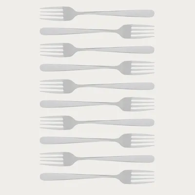 Obrázok produktu pre Sada 10 vidličiek HOMLA, model VIENNA, strieborná farba, dĺžka 20,4 cm
