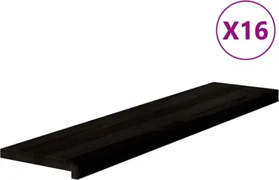 Produktbild von vidaXL Treppenstufen 16 Stk. Dunkelbraun 110x25x2 cm Massivholz Eiche