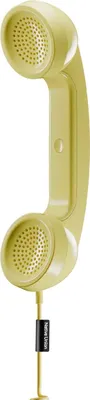 Image de Native Union, POP Combiné téléphonique rétro USB-C avec micro, vidéo, jaune